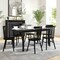 Flash Furniture Rectangle 36" W, 72" L, Rubberwood (Parawood), Black Matte KER-T-217EX-BLK-72-GG - alternate 2